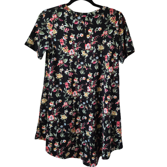 Blumin Floral Hi-Low Short Sleeve Shirt Women's Size Small - Picture 4 of 4